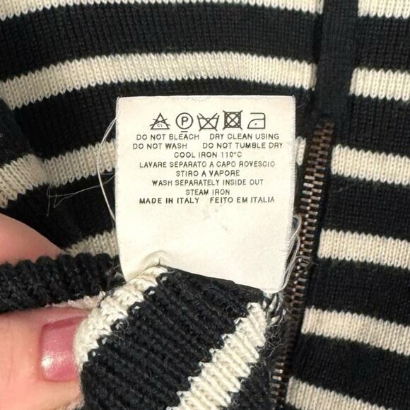 Jean Paul Gaultier JPG Jean's 46 Vintage Y2K Striped Zip Up Wool Knit Sweater 12 - Picture 5 of 10